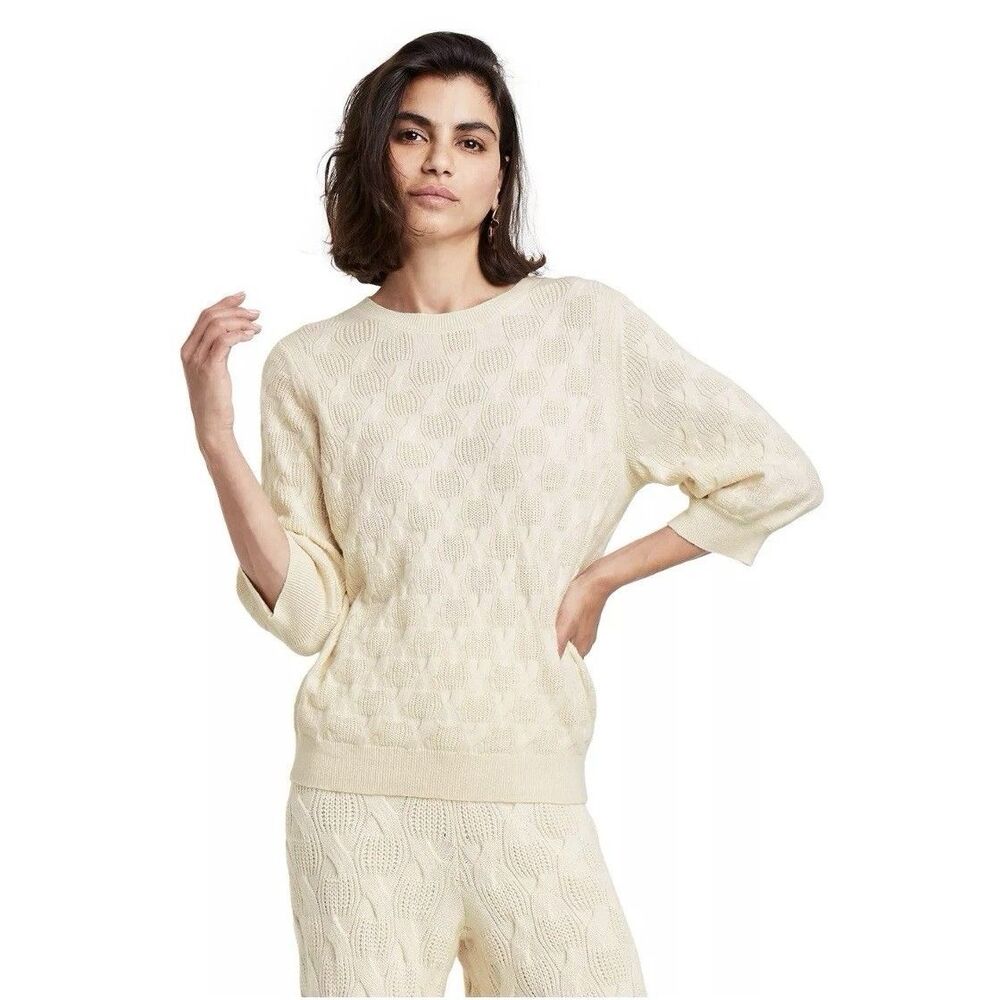 Rachel Comey x Target Sweater XS Elbow Sleeve Crewneck Pullover Timeless